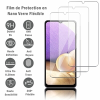 Samsung Galaxy A32 5G 6.5" SM-A326B SM-A326B/DS SM-A326BR/DS SM-A326BR SM-A326U (non compatible Galaxy A32/ A32 4G 6.4"): 3 Films Protection d'écran en Verre Nano Fléxible, Dureté 9H Inrayable Incassable Invisible Ultra Résistant