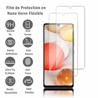 Samsung Galaxy A42 5G 6.6" SM-A426B SM-A426B/DS [Les Dimensions EXACTES du telephone: 164.4 x 75.9 x 8.6 mm]: 2 Films Protection d'écran en Verre Nano Fléxible, Dureté 9H Inrayable Incassable Invisible Ultra Résistant