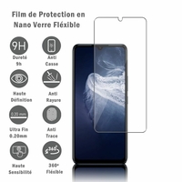 Vivo Y70/ V20 SE 6.44" V2022 V2023 (non compatible avec Vivo Y70s/ Y70t/ V20 Pro): 1 Film Protection d'écran en Verre Nano Fléxible, Dureté 9H Inrayable Incassable Invisible Ultra Résistant