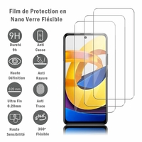 Xiaomi Poco M4 Pro 5G 6.6" 21091116AG MZB0BGVIN: 3 Films Protection d'écran en Verre Nano Fléxible, Dureté 9H Inrayable Incassable Invisible Ultra Résistant