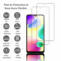 Xiaomi Redmi 10A 6.53" 220233L2C (non compatible avec Xiaomi Redmi 10/ Redmi 10 2022 6.5"): 2 Films Protection d'écran en Verre Nano Fléxible, Dureté 9H Inrayable Incassable Invisible Ultra Résistant