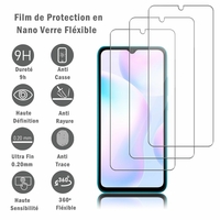 Xiaomi Redmi 9A 6.53" M2006C3LG (non compatible Xiaomi Redmi 9/ 9C) [Les Dimensions EXACTES du telephone: 164.9 x 77.1 x 9 mm]: 3 Films Protection d'écran en Verre Nano Fléxible, Dureté 9H Inrayable Incassable Invisible Ultra Résistant