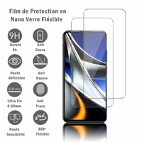 Xiaomi Poco X4 Pro 5G 6.67" [Dimensions du téléphone: 164.2 x 76.1 x 8.1 mm]: 2 Films Protection d'écran en Verre Nano Fléxible, Dureté 9H Inrayable Incassable Invisible Ultra Résistant