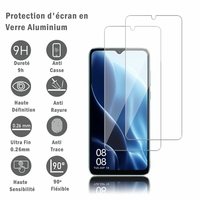 Blackview A55 6.53" (non compatible avec Blackview A55 Pro): 2 Films Protection d'écran en verre d'aluminium super résistant 9H, définition HD, anti-rayures, anti-empreintes digitales