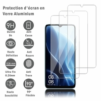 Blackview A55 6.53" (non compatible avec Blackview A55 Pro): 3 Films Protection d'écran en verre d'aluminium super résistant 9H, définition HD, anti-rayures, anti-empreintes digitales