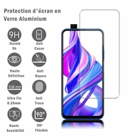 Huawei Honor 9X/ 9X Pro/ 9X Premium 6.59" (non compatible Honor 9/ 9 Premium 5.15"): 1 Film Protection d'écran en verre d'aluminium super résistant 9H, définition HD, anti-rayures, anti-empreintes digitales
