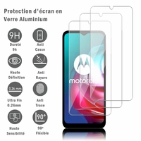 Motorola Moto G10/ G20/ G30 6.5" XT2129-1 XT2129-2 XT2128-1 XT2128-2 XT2127-2 PAML0000IN: 3 Films Protection d'écran en verre d'aluminium super résistant 9H, définition HD, anti-rayures, anti-empreintes digitales