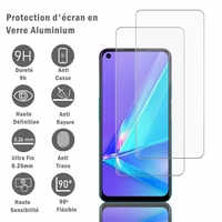 Oppo A72 4G/ A52/ A92 6.5" CPH2067 CPH2061 CPH2069 PADM00 PDAM10 CPH2059 (non compatible Oppo A72 5G): 2 Films Protection d'écran en verre d'aluminium super résistant 9H, définition HD, anti-rayures, anti-empreintes digitales