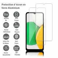 Samsung Galaxy A03 Core 6.5" SM-A032F SM-A032M SM-A032F/DS SM-A032M/DS (non compatible Galaxy A03/ A03S): 2 Films Protection d'écran en verre d'aluminium super résistant 9H, définition HD, anti-rayures, anti-empreintes digitales