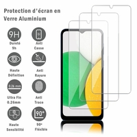 Samsung Galaxy A03 Core 6.5" SM-A032F SM-A032M SM-A032F/DS SM-A032M/DS (non compatible Galaxy A03/ A03S): 3 Films Protection d'écran en verre d'aluminium super résistant 9H, définition HD, anti-rayures, anti-empreintes digitales