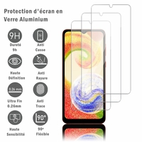 Samsung Galaxy A04 6.5" SM-A045F SM-A045M SM-A045F/DS SM-A045M/DS (non compatible avec Galaxy A04S): 3 Films Protection d'écran en verre d'aluminium super résistant 9H, définition HD, anti-rayures, anti-empreintes digitales