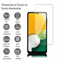 Samsung Galaxy A13 5G 6.5" SM-A136U SM-A136U1: 1 Film Protection d'écran en verre d'aluminium super résistant 9H, définition HD, anti-rayures, anti-empreintes digitales