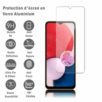 Samsung Galaxy A13 LTE 4G 6.6" SM-A135F SM-A135M (non compatible avec Galaxy A13 5G 6.5"): 1 Film Protection d'écran en verre d'aluminium super résistant 9H, définition HD, anti-rayures, anti-empreintes digitales