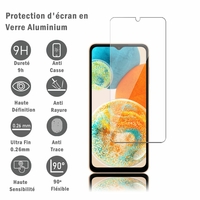 Samsung Galaxy A23 5G 6.6" SM-A236E SM-A236M SM-A236U: 1 Film Protection d'écran en verre d'aluminium super résistant 9H, définition HD, anti-rayures, anti-empreintes digitales