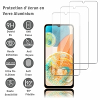 Samsung Galaxy A23 5G 6.6" SM-A236E SM-A236M SM-A236U: 3 Films Protection d'écran en verre d'aluminium super résistant 9H, définition HD, anti-rayures, anti-empreintes digitales