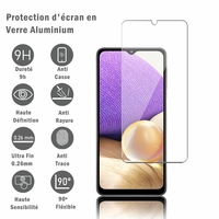 Samsung Galaxy A32 5G 6.5" SM-A326B SM-A326B/DS SM-A326BR/DS SM-A326BR SM-A326U (non compatible Galaxy A32/ A32 4G 6.4"): 1 Film Protection d'écran en verre d'aluminium super résistant 9H, définition HD, anti-rayures, anti-empreintes digitales