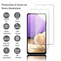 Samsung Galaxy A32 5G 6.5" SM-A326B SM-A326B/DS SM-A326BR/DS SM-A326BR SM-A326U (non compatible Galaxy A32/ A32 4G 6.4"): 2 Films Protection d'écran en verre d'aluminium super résistant 9H, définition HD, anti-rayures, anti-empreintes digitales