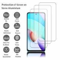 Xiaomi Redmi Note 11 4G 6.5" 21121119SC (non compatible avec Xiaomi Redmi Note 11 6.43"): 3 Films Protection d'écran en verre d'aluminium super résistant 9H, définition HD, anti-rayures, anti-empreintes digitales