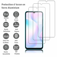 Xiaomi Redmi 9A 6.53" M2006C3LG (non compatible Xiaomi Redmi 9/ 9C) [Les Dimensions EXACTES du telephone: 164.9 x 77.1 x 9 mm]: 3 Films Protection d'écran en verre d'aluminium super résistant 9H, définition HD, anti-rayures, anti-empreintes digitales