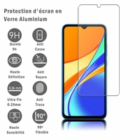 Xiaomi Redmi 9C/ 9C NFC/ Redmi 9 (India) 6.53" M2006C3MG (non compatible Xiaomi Redmi 9/ 9A): 1 Film Protection d'écran en verre d'aluminium super résistant 9H, définition HD, anti-rayures, anti-empreintes digitales