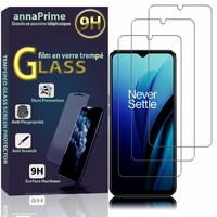 OnePlus Nord N20 SE 6.56" CPH2469 (non compatible avec OnePlus Nord N20 5G 6.43"): Lot / Pack de 3 Films de protection d'écran Verre Trempé