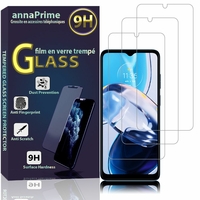 Motorola Moto E22/ Moto E22i 6.5" (non compatible avec Motorola Moto E22s): Lot / Pack de 3 Films de protection d'écran Verre Trempé