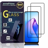 Oppo Reno8 5G 6.4" CPH2359 (non compatible avec Oppo Reno8 4G 6.43"): Lot / Pack de 2 Films de protection d'écran Verre Trempé