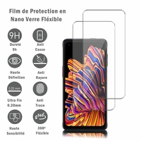 Samsung Galaxy Xcover Pro 6.3" SM-G715FN/DS G715FN G715F G715W G715U G715U1: 2 Films Protection d'écran en Verre Nano Fléxible, Dureté 9H Inrayable Incassable Invisible Ultra Résistant