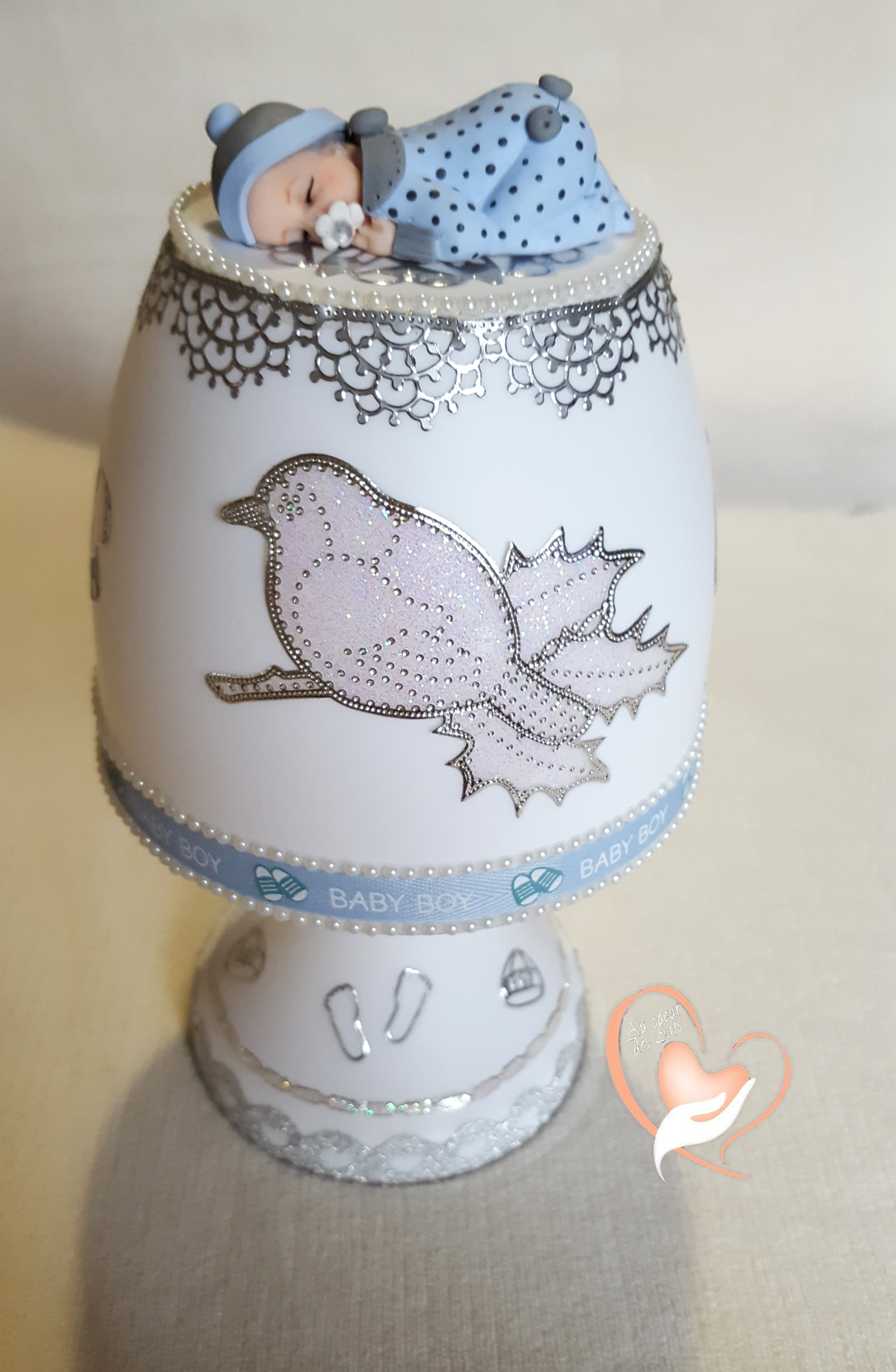 Lampe De Chevet Blanche Bebe Garcon Bleu Au Cœur Des Arts Enfants Au Coeur Des Arts