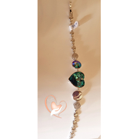 Bracelet argent  cœur cristal swarovski - au coeur des arts