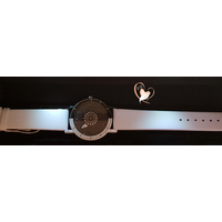 M18- Montre fantaisie cadran tournan rosace