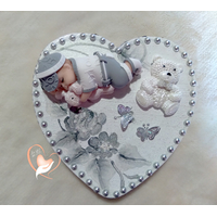 Boîte à dents de lait cœur bébé garçon - au cœur des arts