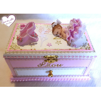 Boite à musique bébé fille ballerine - au cœur des arts