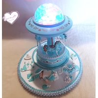 Carrousel musical lumineux bébé garçon - au cœur des arts