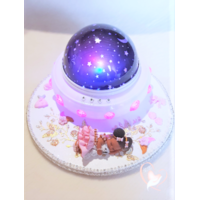 Ciel étoilé lumineux bébé fille - au cœur des arts