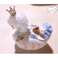 Cygne lumineux bébé fille - au cœur des arts