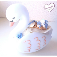 Cygne lumineux bébé garçon marin - au cœur des arts