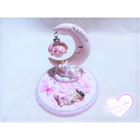Lampe lune et licorne bébé fille - au cœur des arts