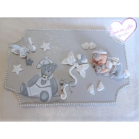Plaque de porte bébé garçon- au cœur des arts