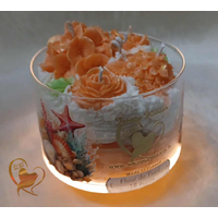 Bougie coupe Fleur de Tiaré.