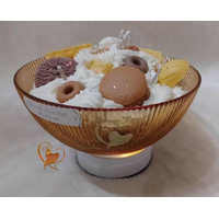 Bougie coupe biscuit chocolat.