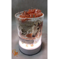 Bougie coupe parfum fleur de coton.