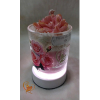 Bougie coupe parfum fleurs des Îles.