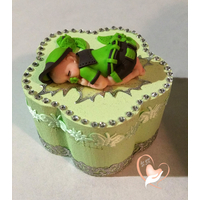 Boîte à dent de lait bébé garçon vert - au coeur des arts