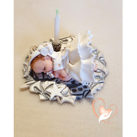 Porte bougie bébé fille - au cœur des arts