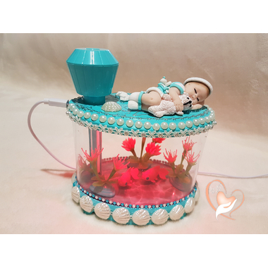 1-au coeur des arts-Veilleuse Aquarium lumineux bebe garçon