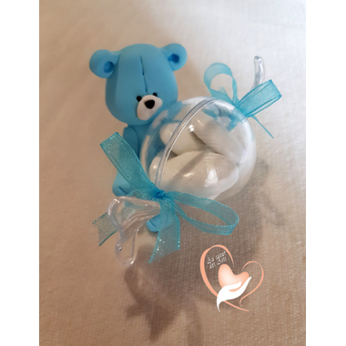 4-au coeur des arts-bonbonniere-boite a dragees-ours bleu