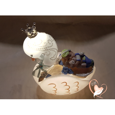 6CV-Veilleuse cygne bebe garcon-au coeur des arts
