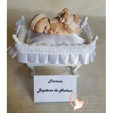 11-Marque place bébé garçon taupe et beige baptême - au coeur des arts