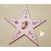Étoile lumineuse plaque de porte bébé fille fée clochette rose - au cœur des arts